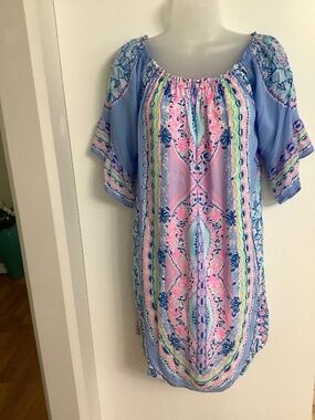 Lilly Pulitzer peasant dress SMALL